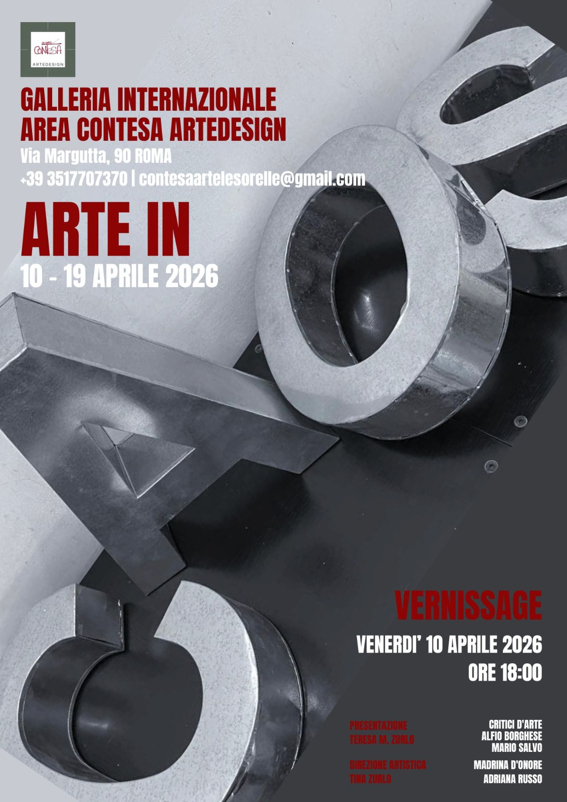 Roma. Arte in Caos a Via Margutta: quattro mostre e apertura al pubblico dal 10 aprile Roma. Arte in Caos a Via Margutta: quattro mostre e apertura al pubblico dal 10 aprile