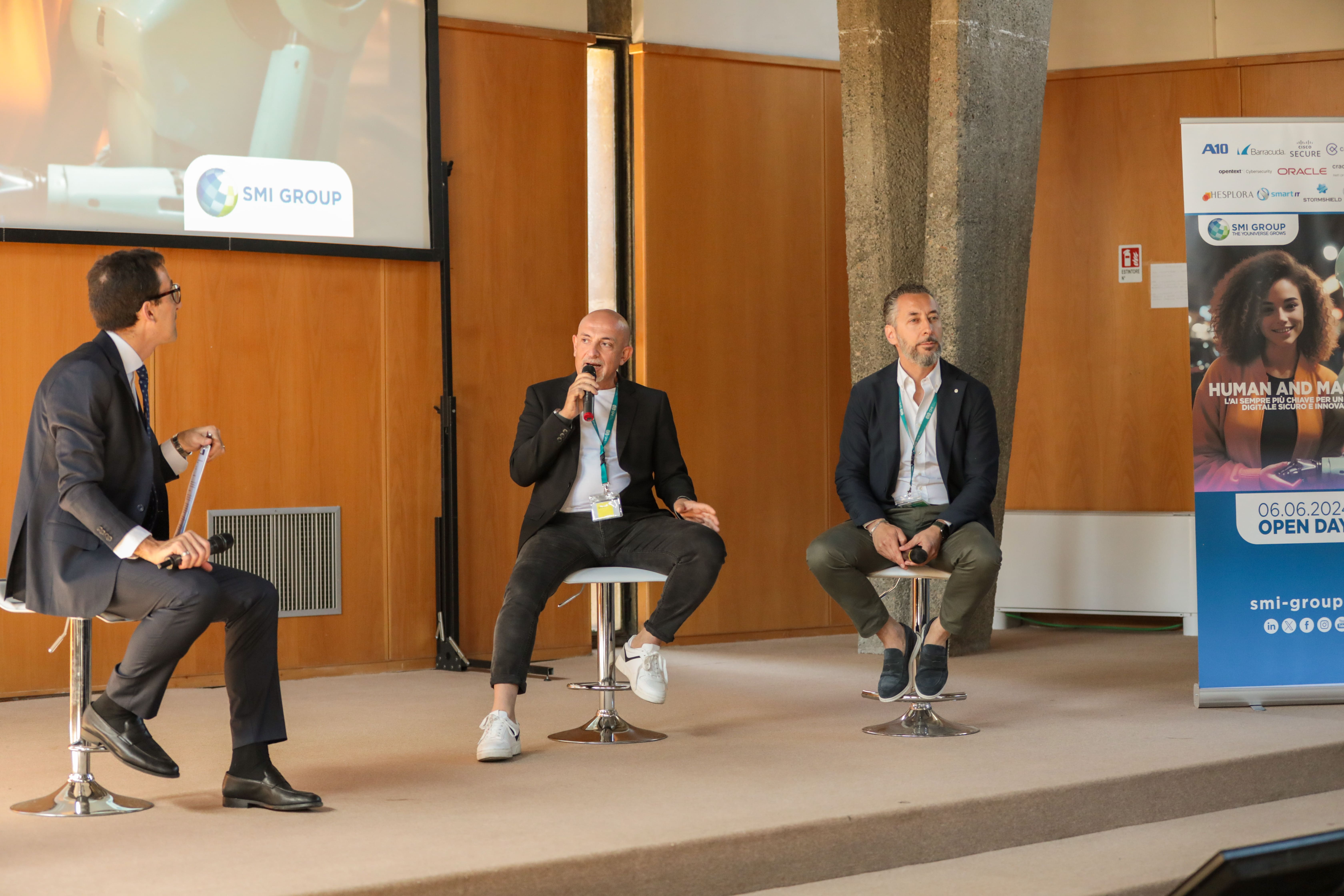 Cesare Pizzuto Founder e CEO di SMI Group con Stefano Tiburzi Co founder e Chief Operating Officer di SMI Group