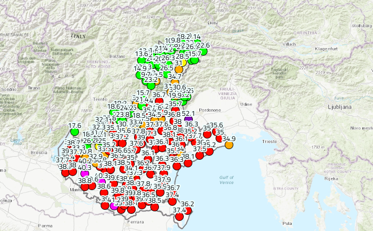 Caldo, in Veneto c’è la mappa digitale per ‘l’indice del disagio fisico’ in tempo reale Caldo, in Veneto c’è la mappa digitale per ‘l’indice del disagio fisico’ in tempo reale