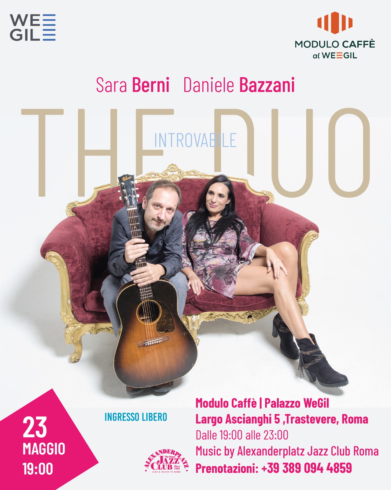 SARA BERNI – I LOVE DUETS al WeGil SARA BERNI – I LOVE DUETS al WeGil