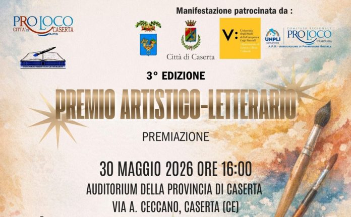 3ª Edizione del Premio Artistico‑Letterario Pro Loco Città di Caserta: al via la cerimonia 2025/2026