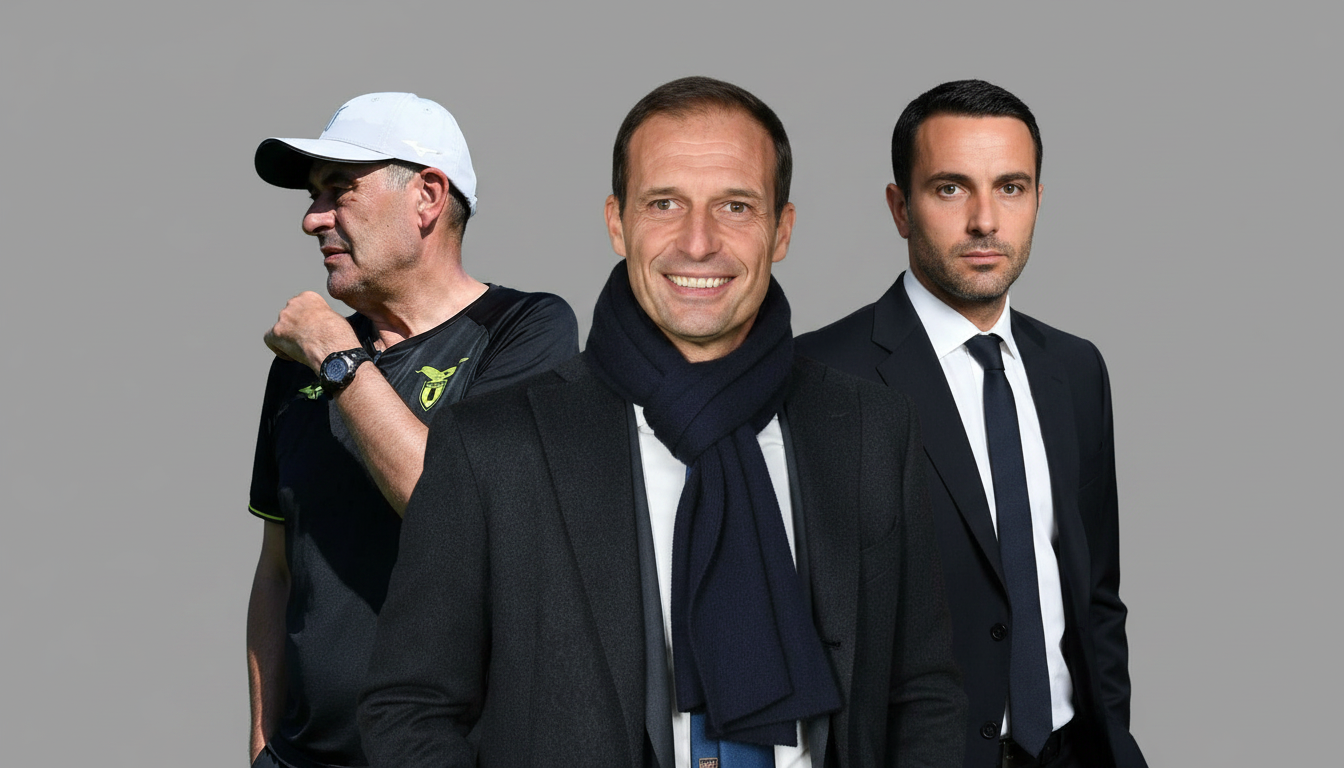 Il Valzer delle Panchine in Serie A 2026/2027: Le Percentuali di Possibilità per Atalanta, Napoli e Lazio tra Sarri, Allegri e Palladino Il Valzer delle Panchine in Serie A 2026/2027: Le Percentuali di Possibilità per Atalanta, Napoli e Lazio tra Sarri, Allegri e Palladino