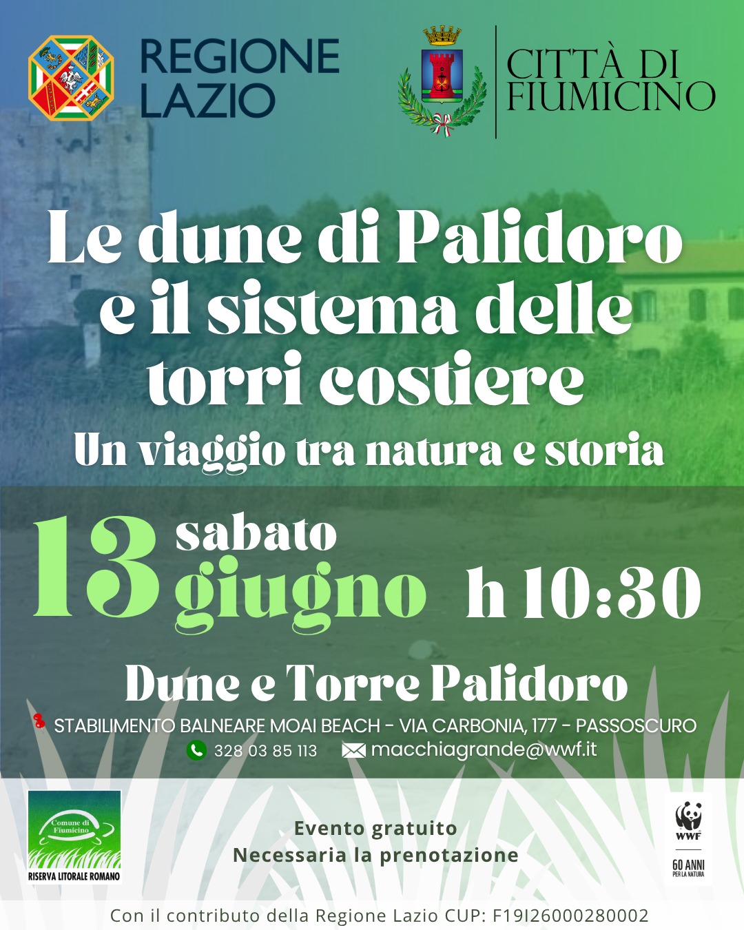 Riserva Naturale Statale del Litorale Romano, eventi del trentennale a Fiumicino tra natura, archeologia e percorsi educativi WWF.